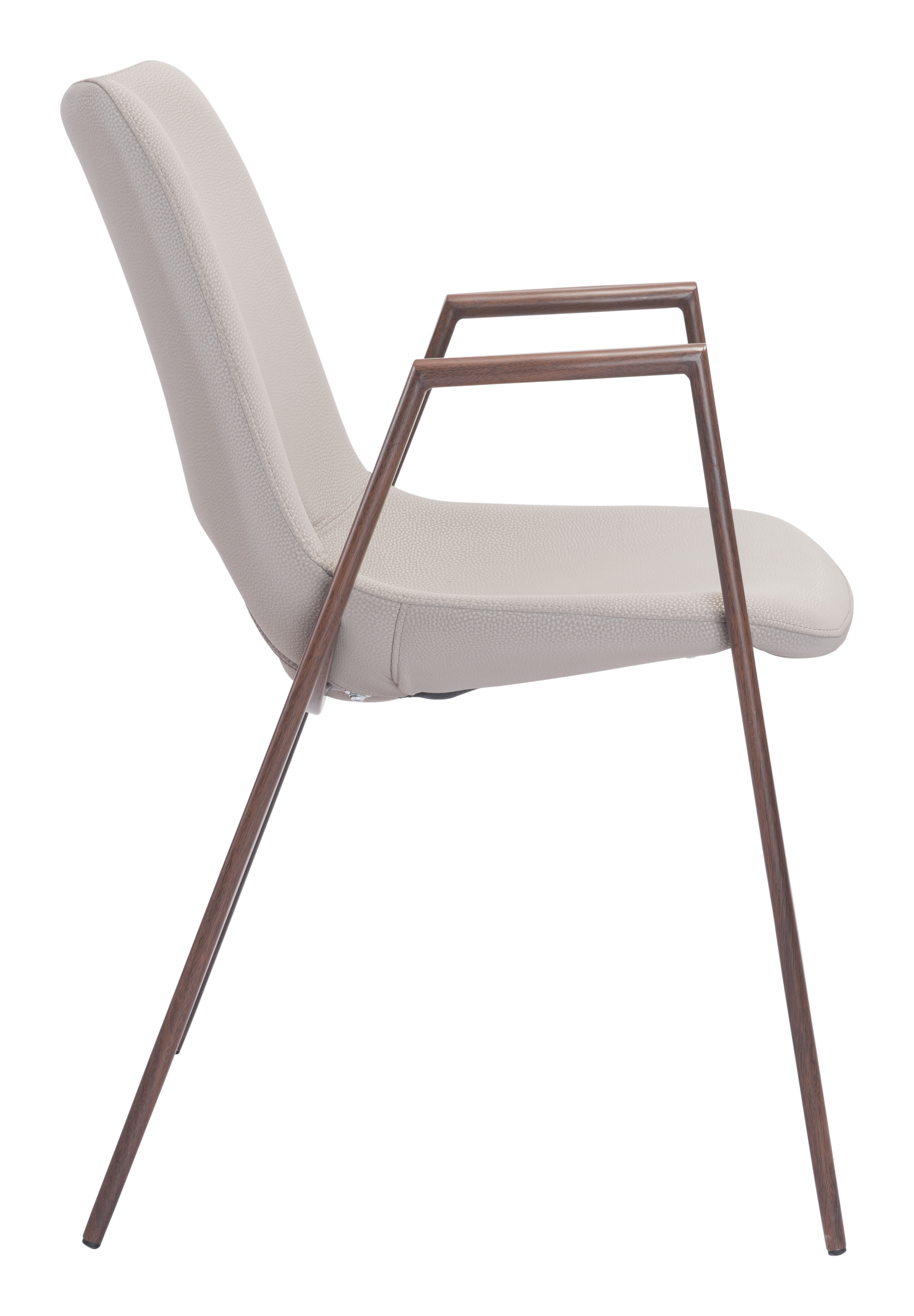 Desi Dining Chair (Set of 2) Beige & Walnut product image