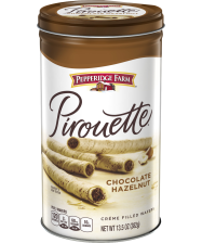 Pepperidge Farm® Pirouette® Chocolate Hazelnut Rolled Wafers(about 1/2 of a 13.5-ounce canister)