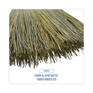 Boardwalk, 8in, Corn/fiber Brooms, Corn Bristles, Gray