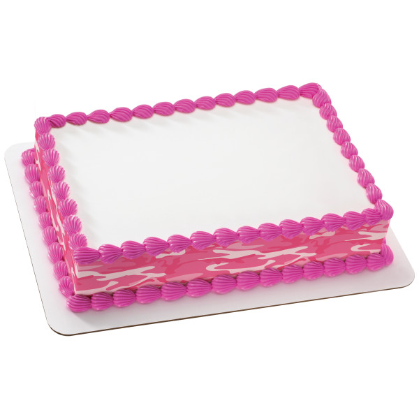 Pink Camo PhotoCake® Edible Image® Strips