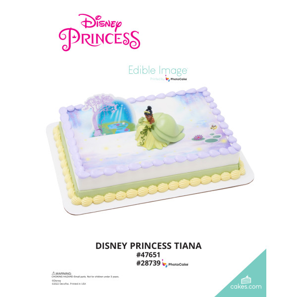 Disney Princess Tiana The Magic of Cakes® PhotoCake® Enhanced Background Page
