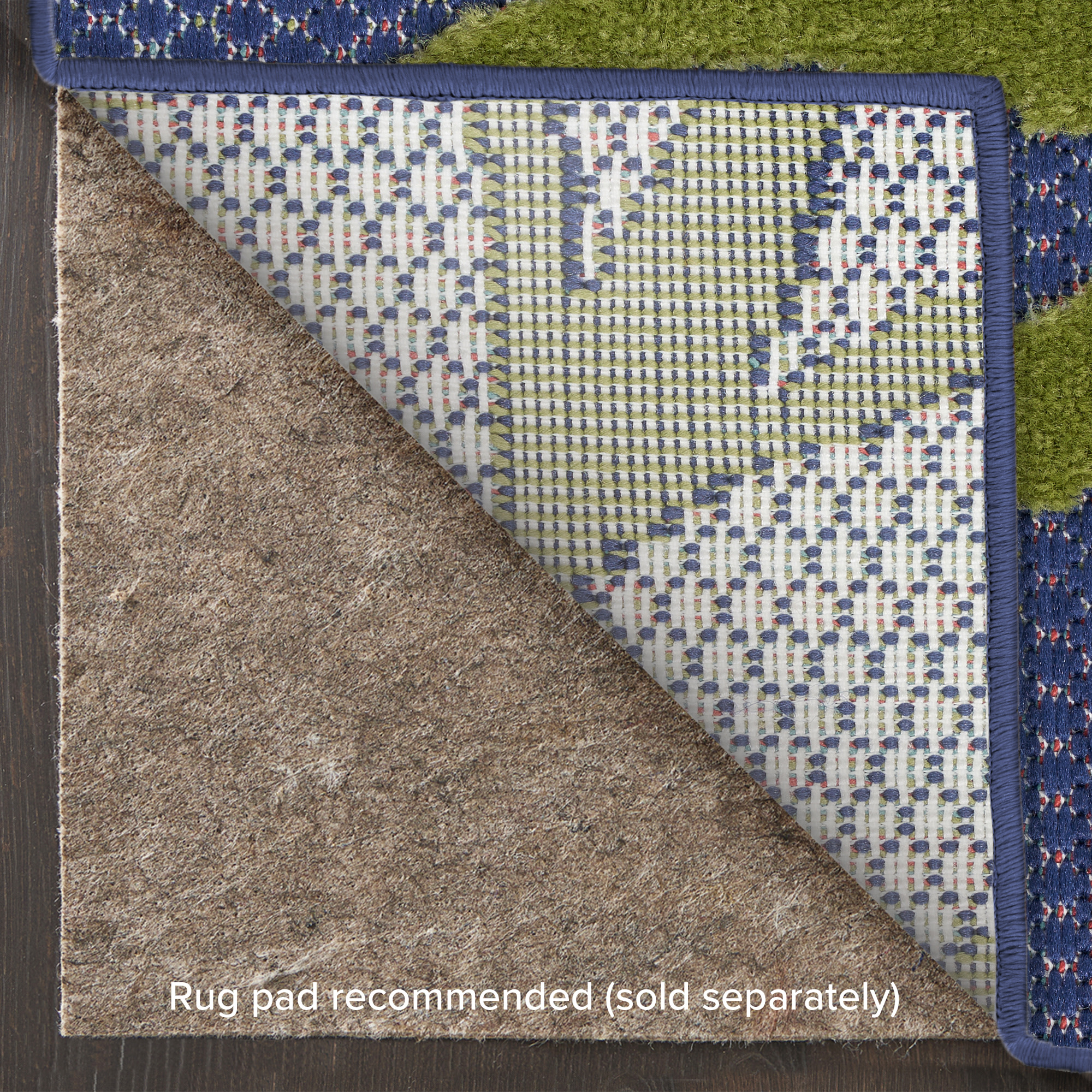 Nourison Aloha 5'3" x 7'5" Navy Multicolor Outdoor Rug