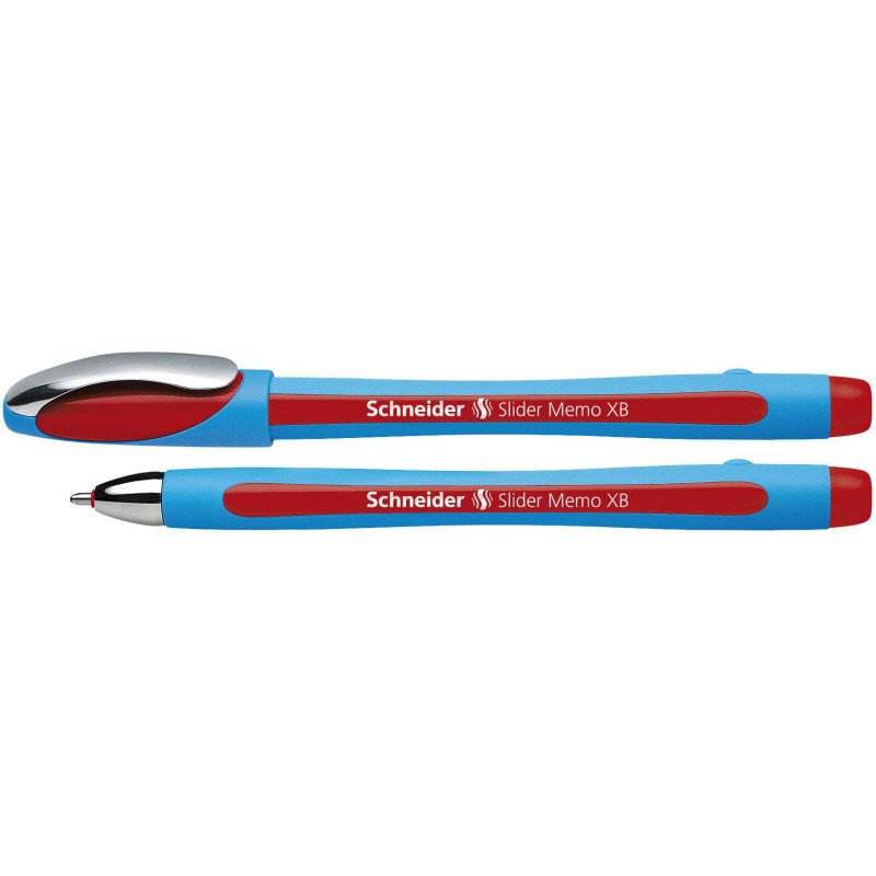 Slider Memo XB Ballpoint Pen, 1.4 mm, Red Ink, Single Pen