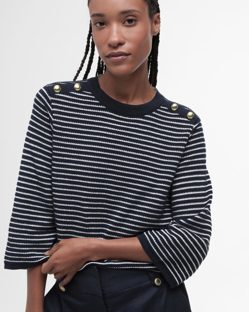 Macy Striped Crew Neck Jumper