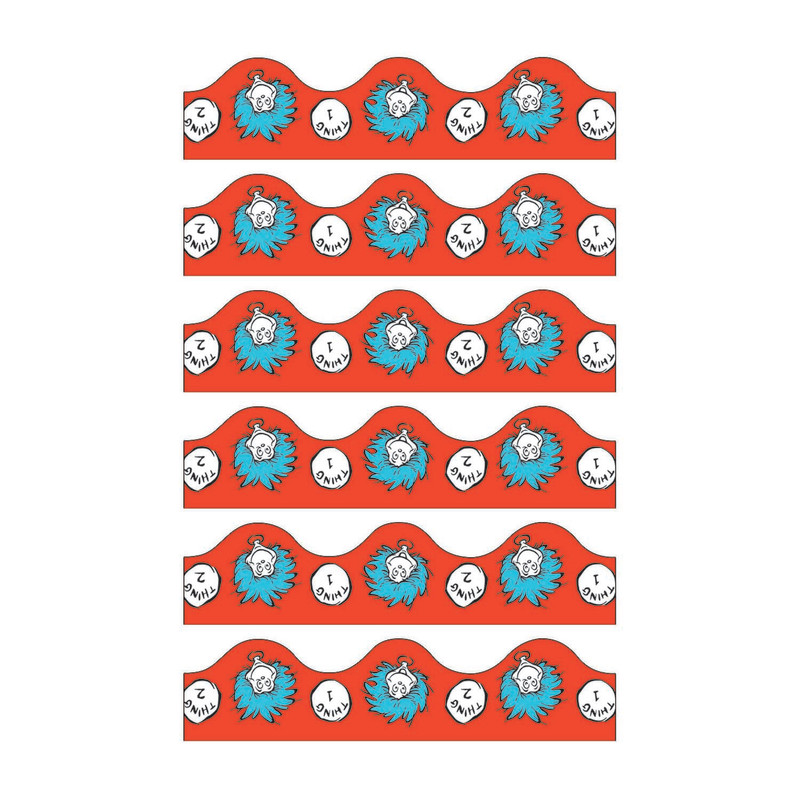 Dr. Seuss™ Thing 1 & 2 Deco Trim®, 37 Feet Per Pack, 6 Packs