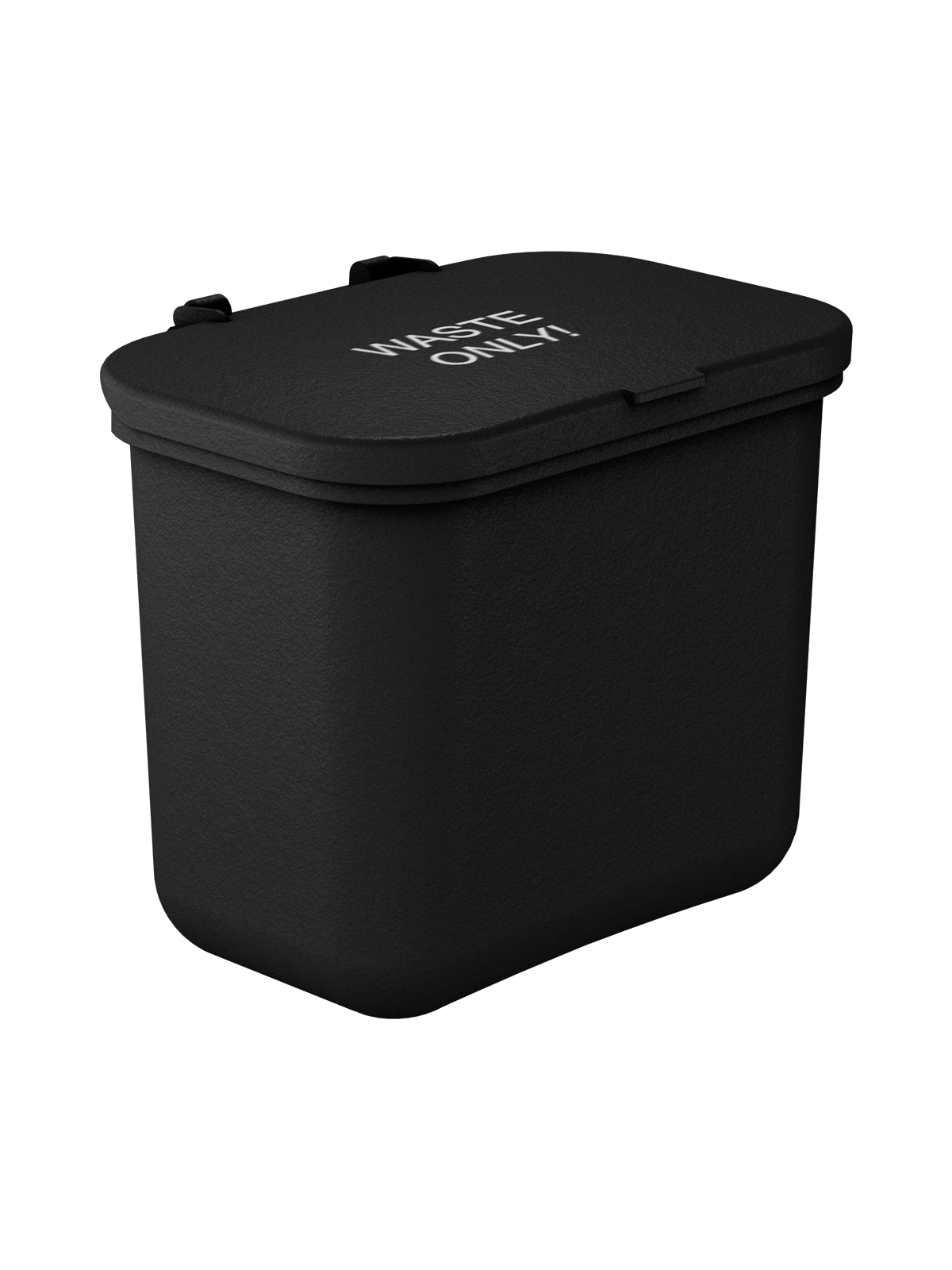 HANGING WASTE BASKET – Single – Kit – Waste – Solid Lift – Black PCR