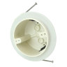 Vapor Seal Ceiling Fixture Box Fiberglass Reinforced Polyester (FRP)4 in. Dia. 2-7/16 in. D Fetter Ring Nails Off-White