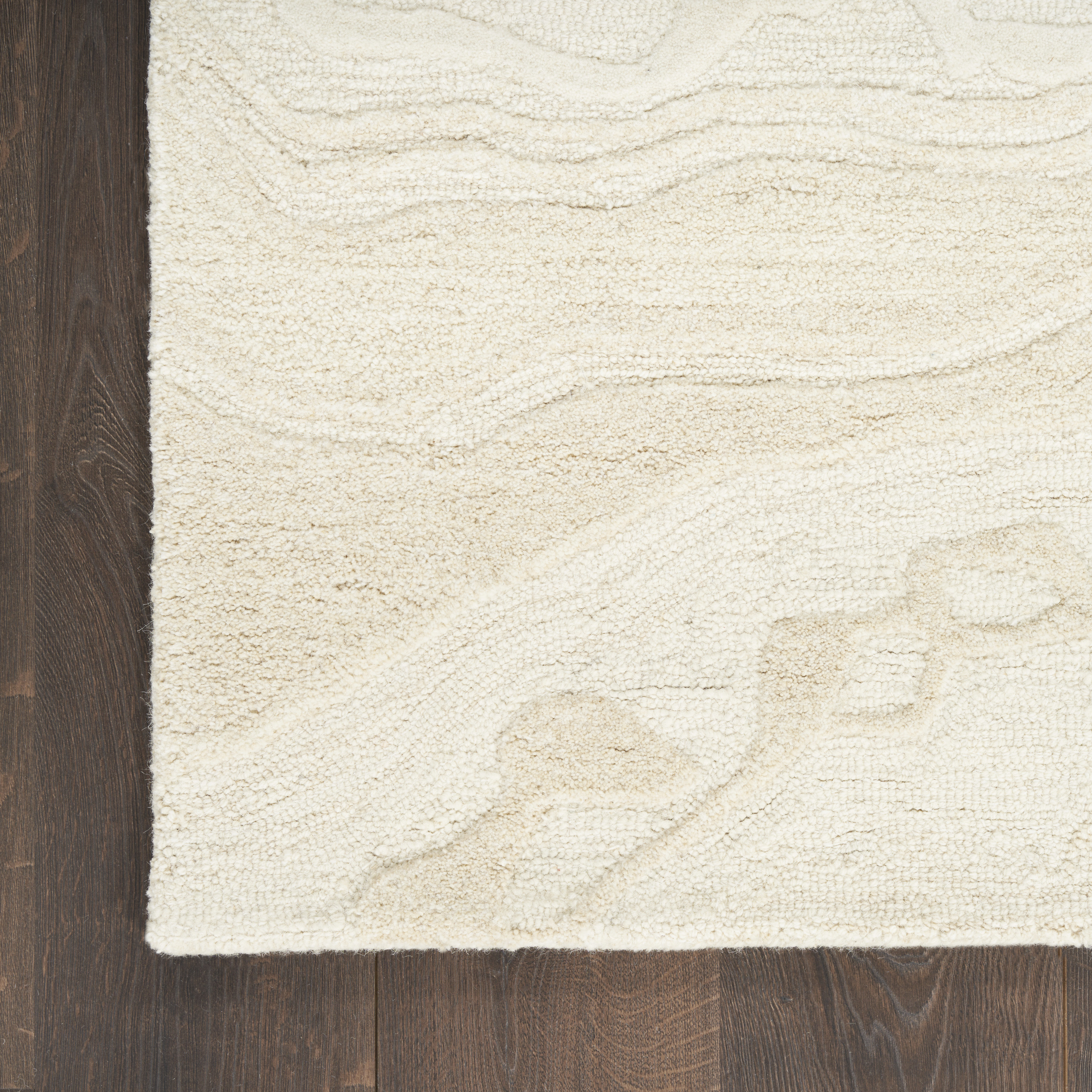 Nourison Graceful 2'3" x 7'6" Ivory Modern Indoor Rug