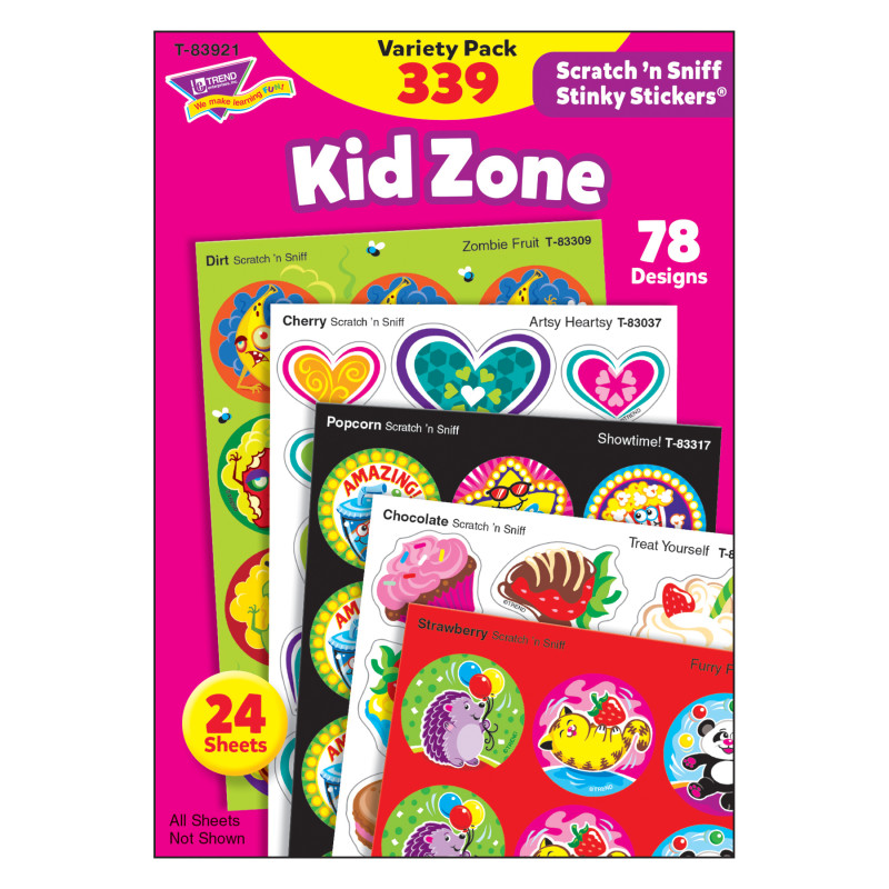 Kid+Zone+Stinky+Stickers%C2%AE+Variety+Pack%2C+339+Count