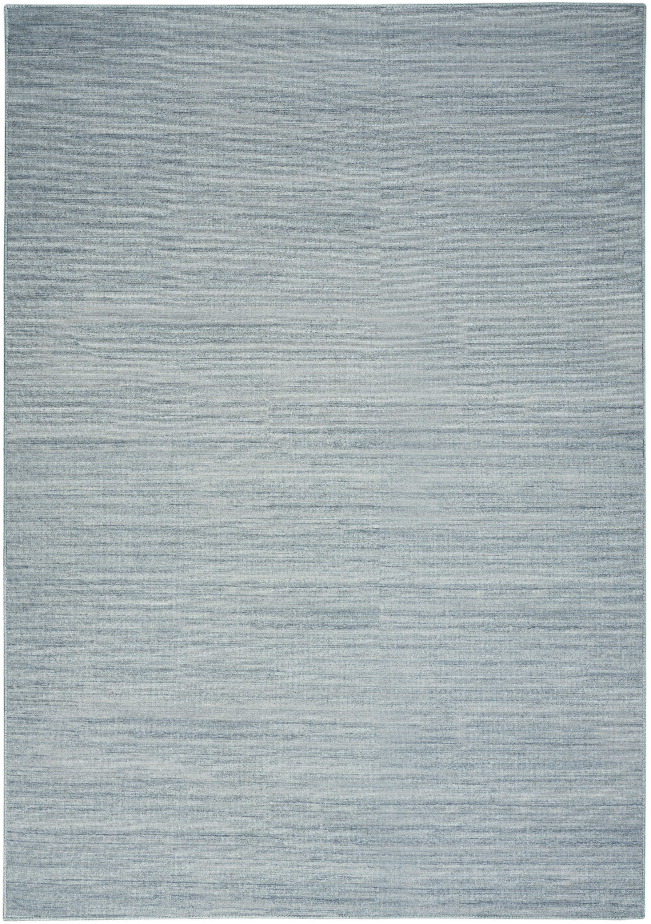 Nourison Washable Essentials 5'3" x 7'3" Aqua Modern Indoor Rug