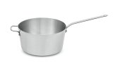 3 ¾-quart Wear-Ever® tapered aluminum saucepan with natural finish and plated handle