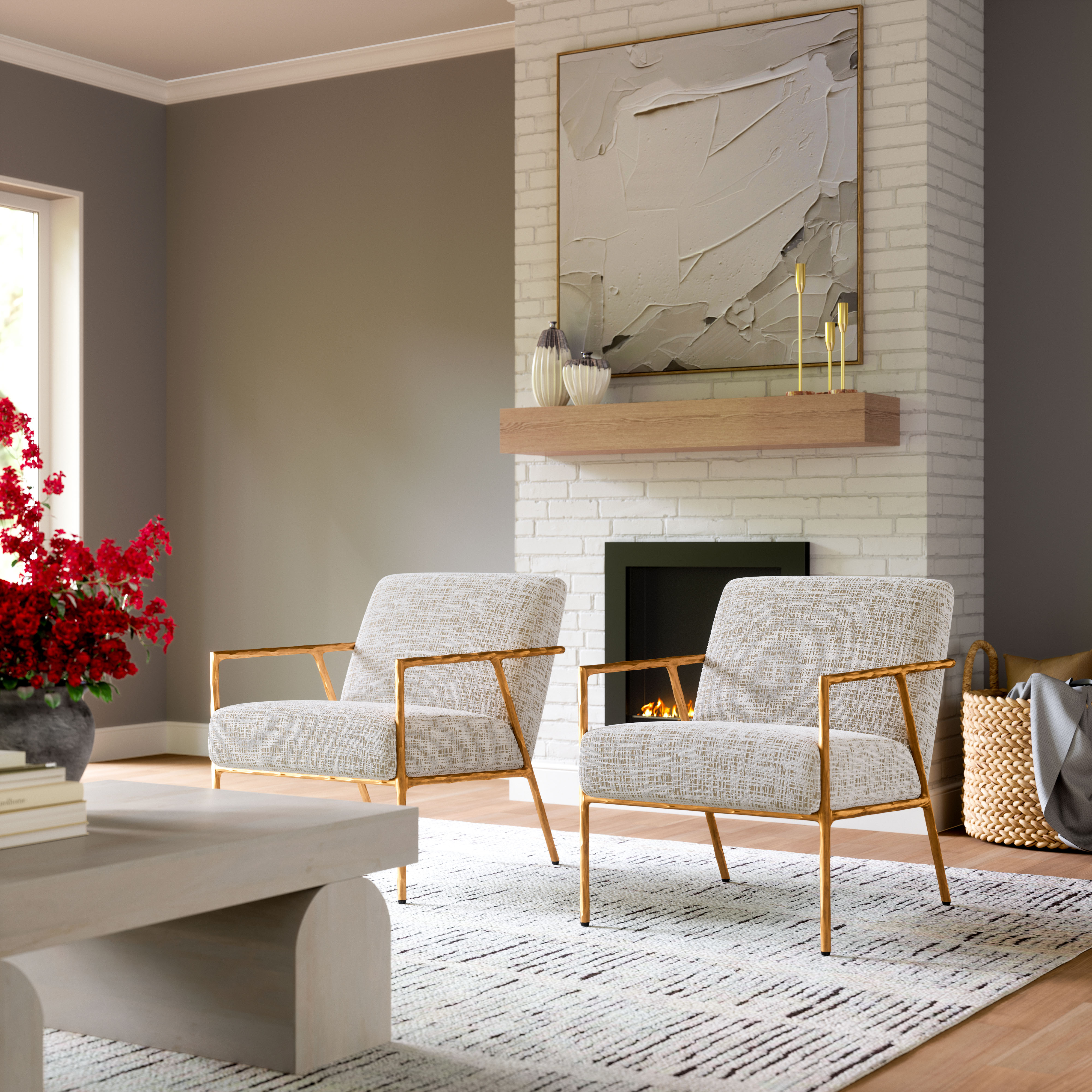 Norrebro Accent Chair Beige Frost product image