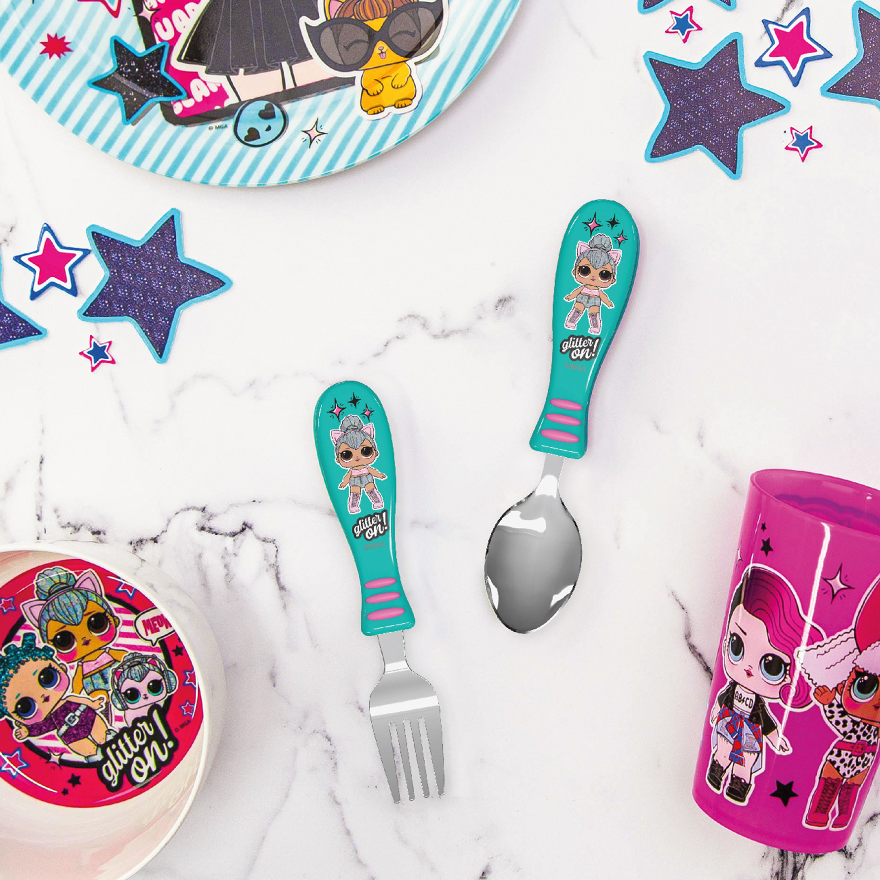 LOL Surprise Dinnerware Set, Glitter ON!, 5-piece set slideshow image 4 LOL Surprise Dinnerware Set, Glitter ON!, 5-piece set slideshow image 4