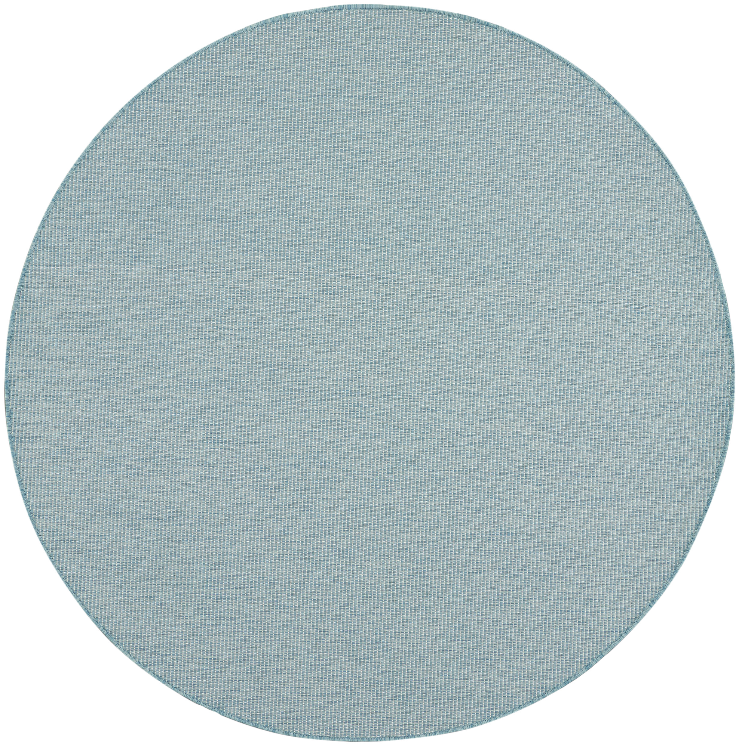 Nourison Positano 6' x Round Aqua Modern Rug