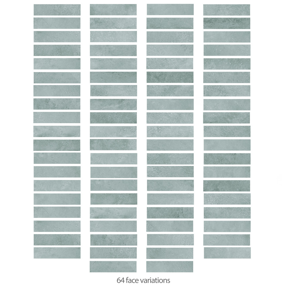 Atlas Brick Grey 2-3/8 in. x 9-3/4 in. Porcelain Floor and Wall Tile