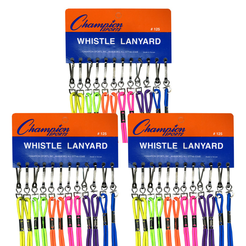 Assorted+Neon+Nylon+Lanyards%2C+12+Per+Pack%2C+3+Packs