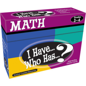 I Have, Who Has Math Game, Grade 3-4