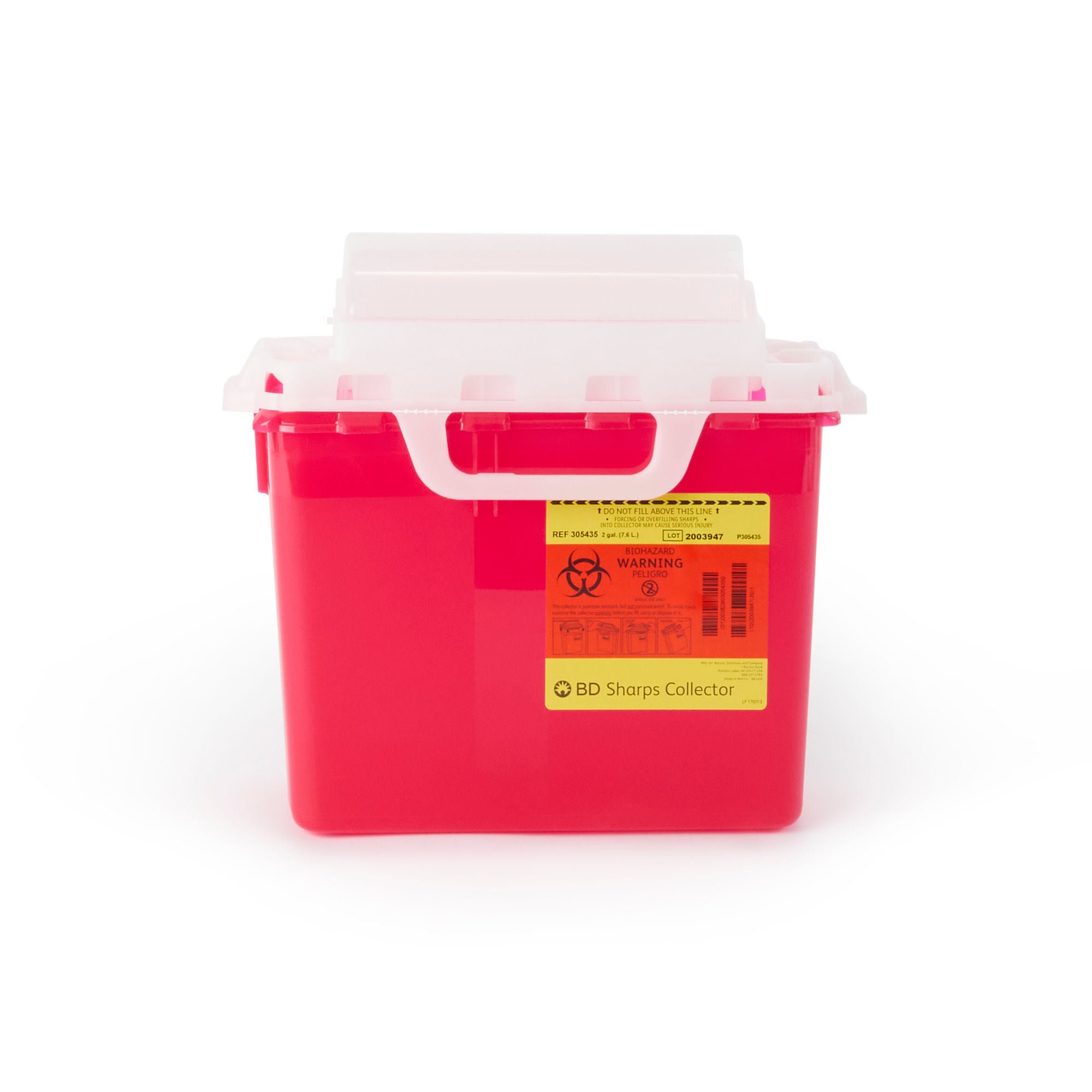 BD Multi-purpose Sharps Container, 12-1/2 x 10-7/10 x 6 Inch