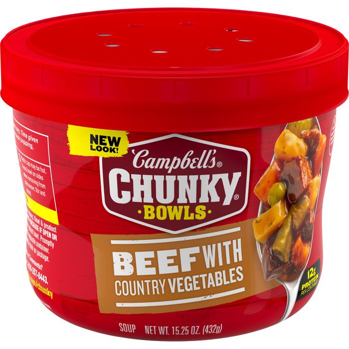 Beef with Country Vegetables Soup Microwavable Bowl
