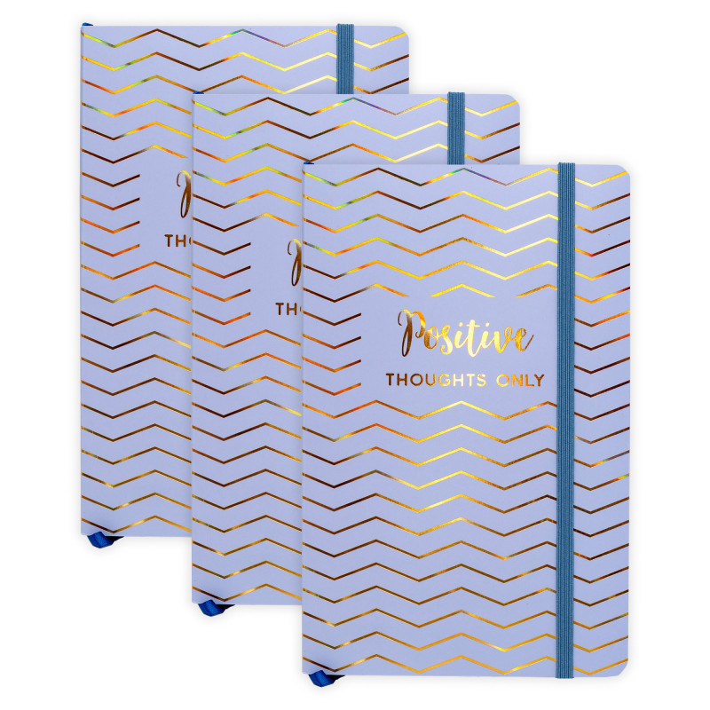 Haze Journal, 8.2" x 5.11", Blue, Pack of 3