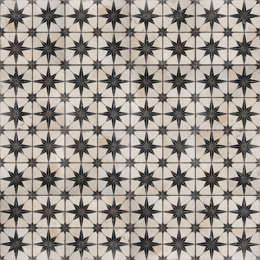 Kings Star Luxe Nero 17-5/8 in. x 17-5/8 in. Ceramic Floor and Wall Tile
