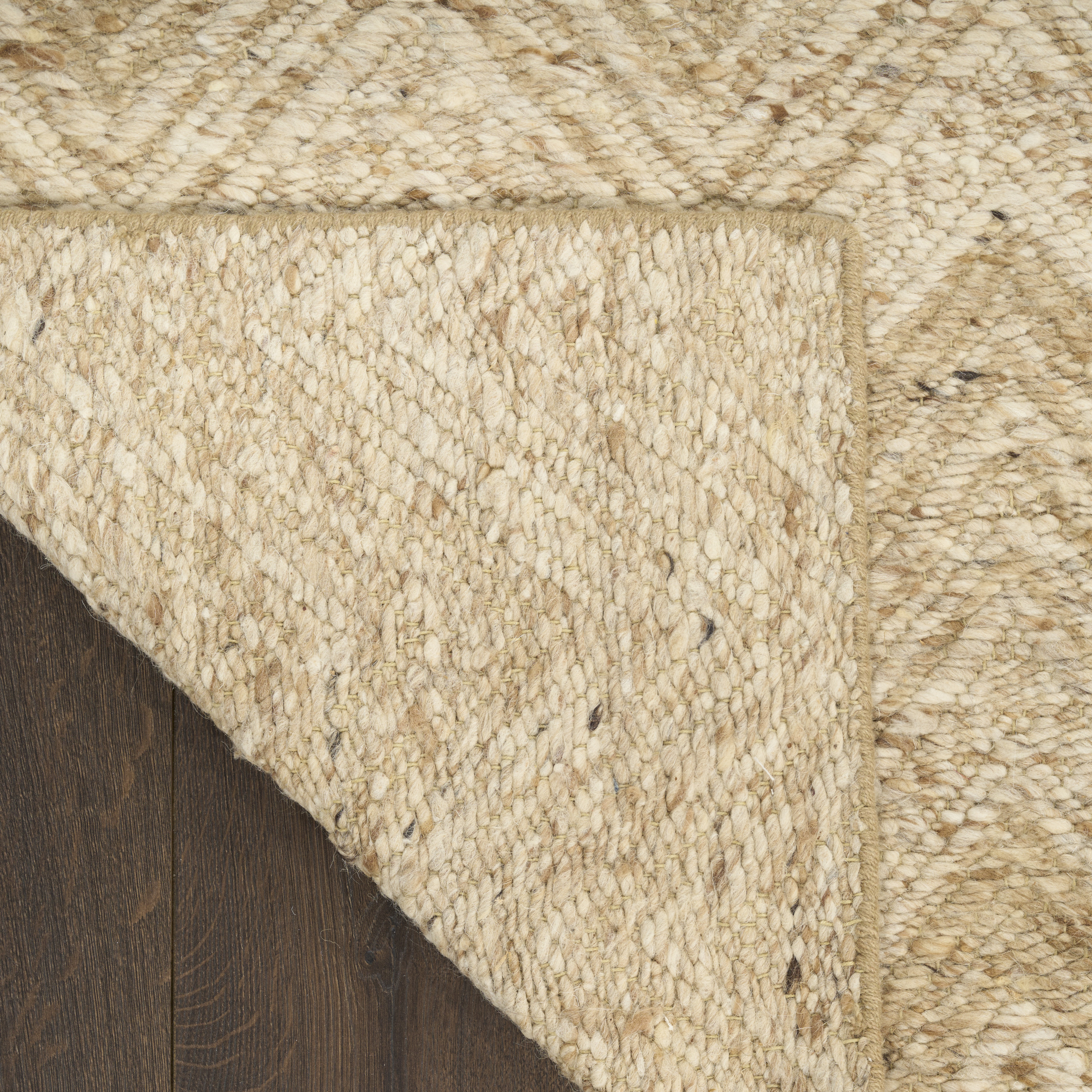 DKNY Pure Purl 7'9" x 9'9" Beige Ivory Modern Indoor Rug
