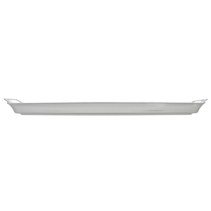 Stainless steel griddle pan for large contoured buffet station
