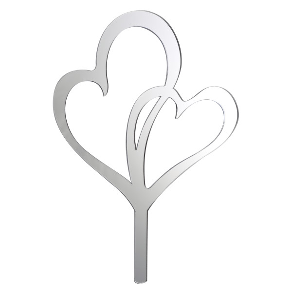 Double Hearts Reflections Monogram