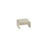 Surface Raceway LD3 End Cap Low Voltage Electric Ivory