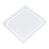 Third-size Super Pan V® flexible steam table hotel pan lid in white