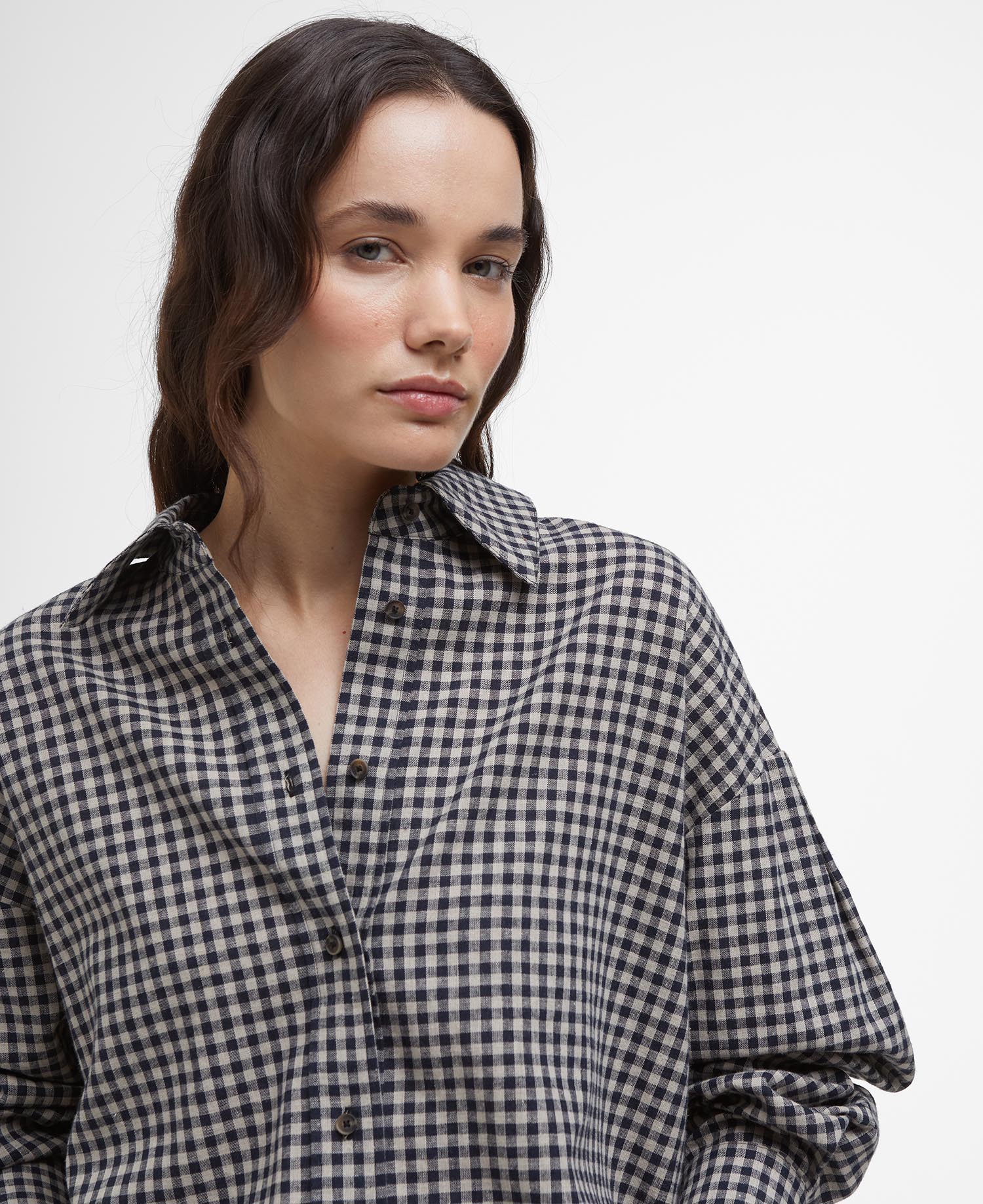 Adaline Gingham Long-Sleeved Shirt image number 3