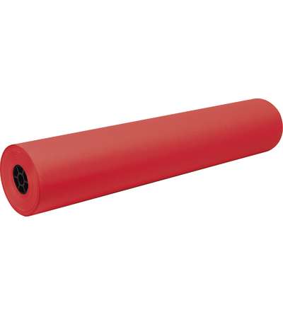 Decorol® Art Roll Flame Retardant, Festive Red, 36" x 1,000', 1 Roll