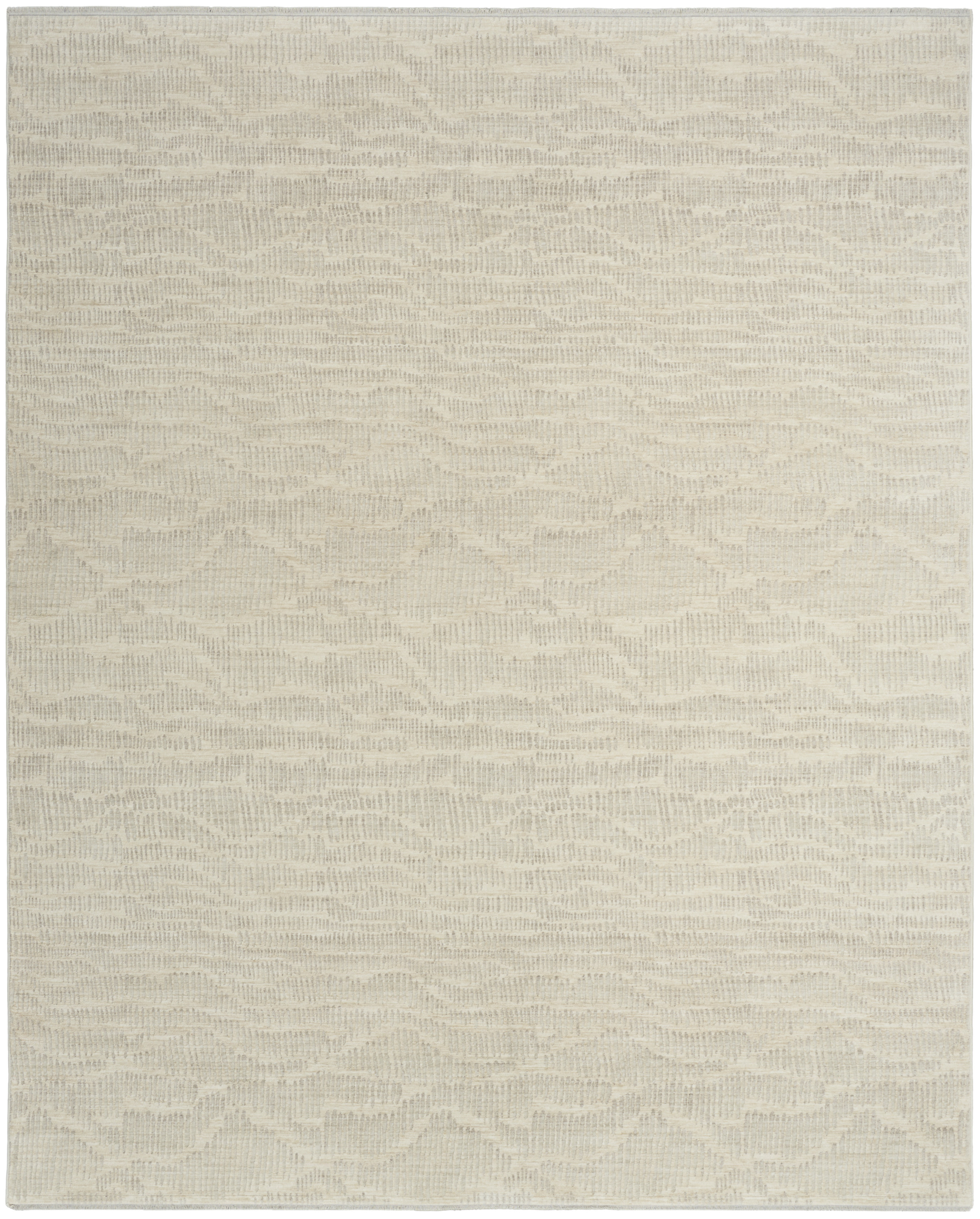 Calvin Klein CK079 Notes 7'10" x 9'10" Ivory Silver Modern Indoor Rug