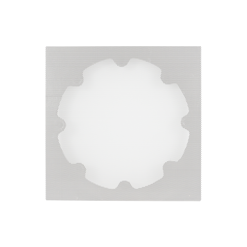 4" SQUARE ADAPTER W/ XPC TRIMLESS GRILLE 4" IN-CEILING - WHITE (1 EACH)