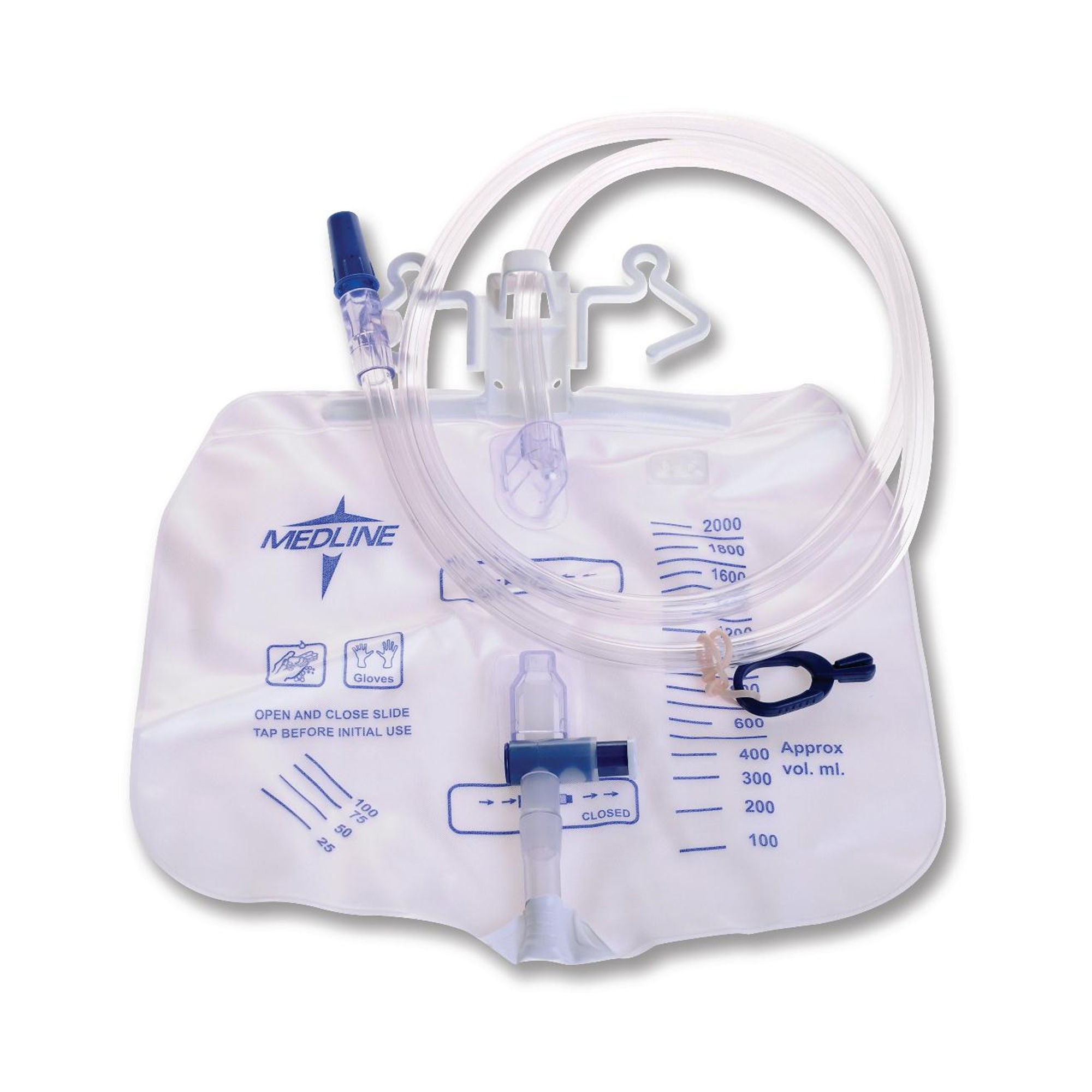 Medline® Urinary Drain Bag With Slide Cap