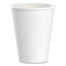 Solo, Single-Sided Poly Paper Hot Cups, 8 oz, White