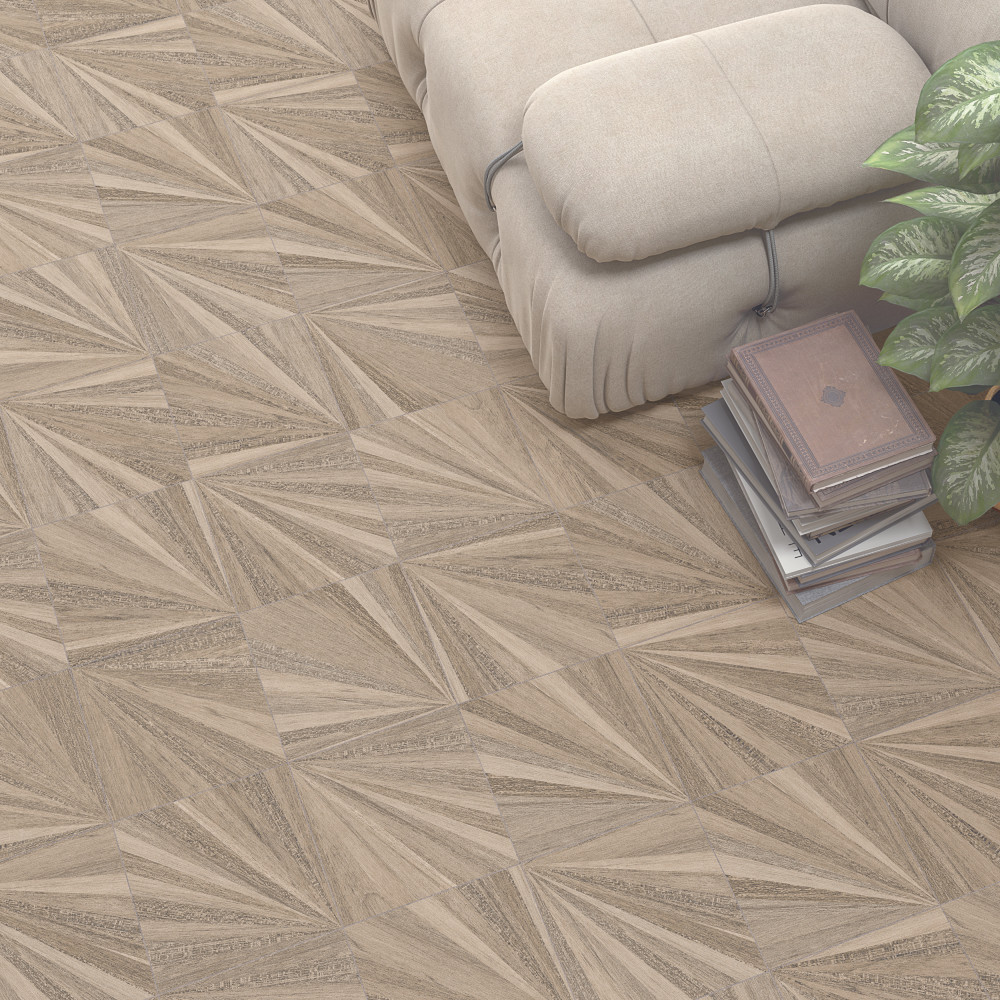 Komi Murlen Miel 7-7/8 in. x 7-7/8 in. Porcelain Floor and Wall Tile