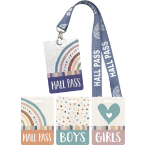 Everyone is Welcome Hall Pass with Lanyard, Set of 4