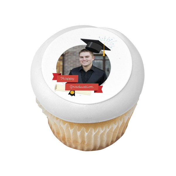 Grad Cap PhotoCake® Edible Image® Frame