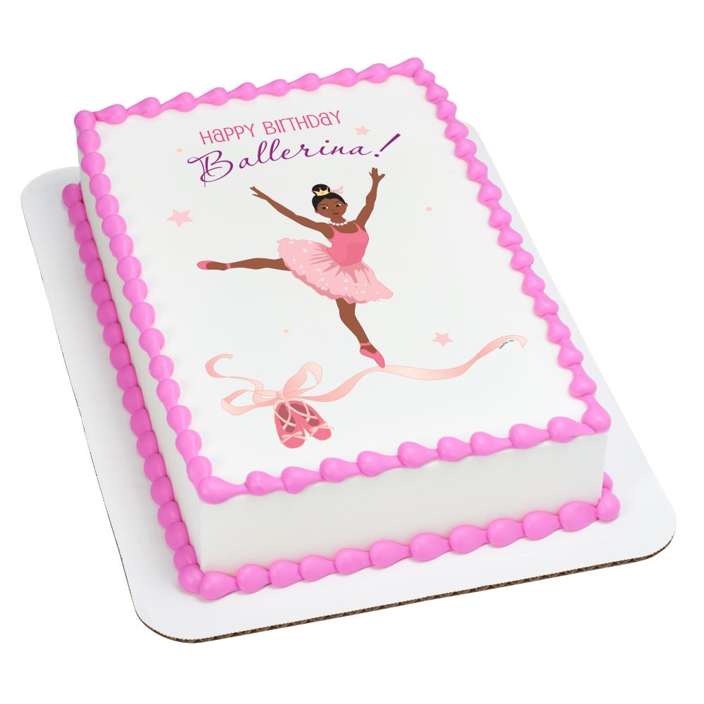 Image Cake Birthday Ballerina African American