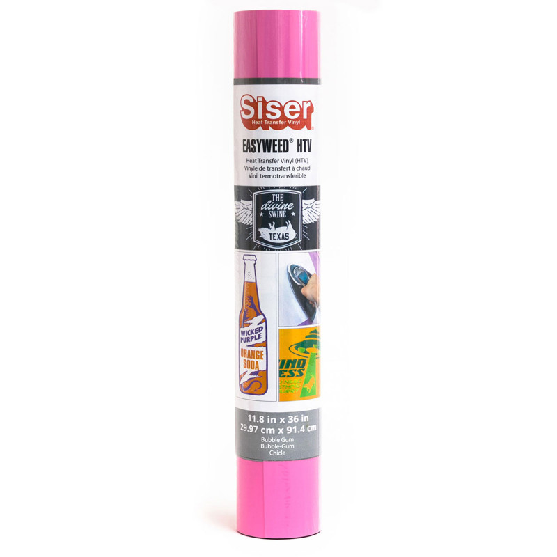 Easyweed HTV Heat Transfer Vinyl, 36", Bubble Gum