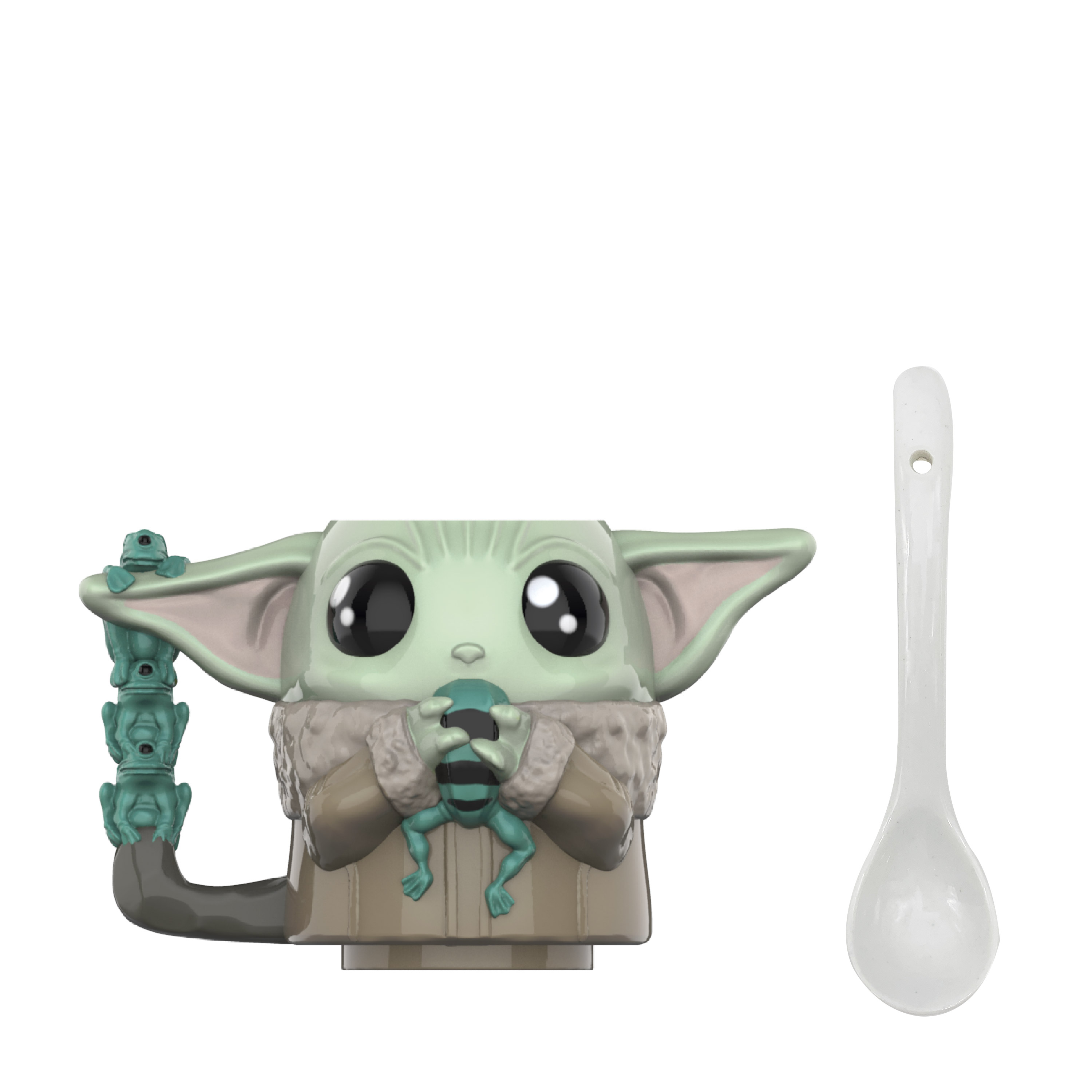 Star Wars: The Mandalorian Ceramic Coffee Mug and Spoon, The Child, 2-piece set slideshow image 1 Star Wars: The Mandalorian Ceramic Coffee Mug and Spoon, The Child, 2-piece set slideshow image 1