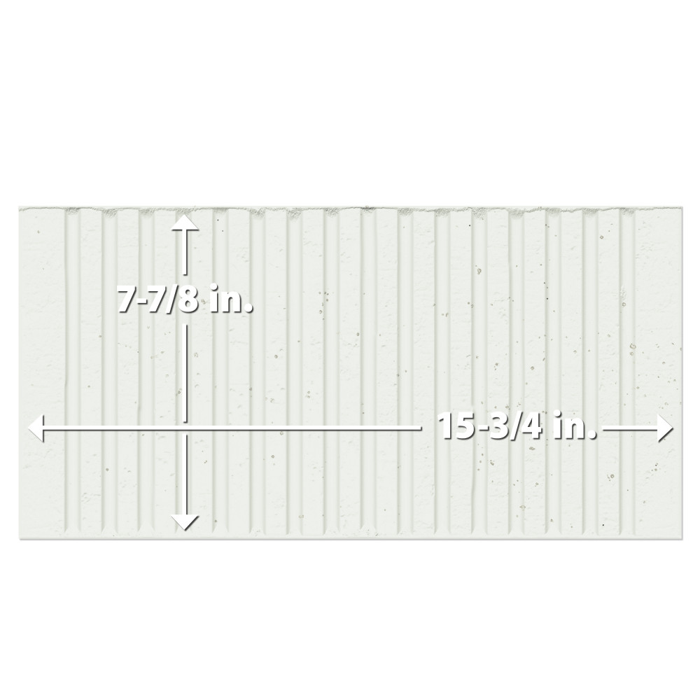 Kings Loft White 7-7/8 in. x 15-3/4 in. Ceramic Wall Tile
