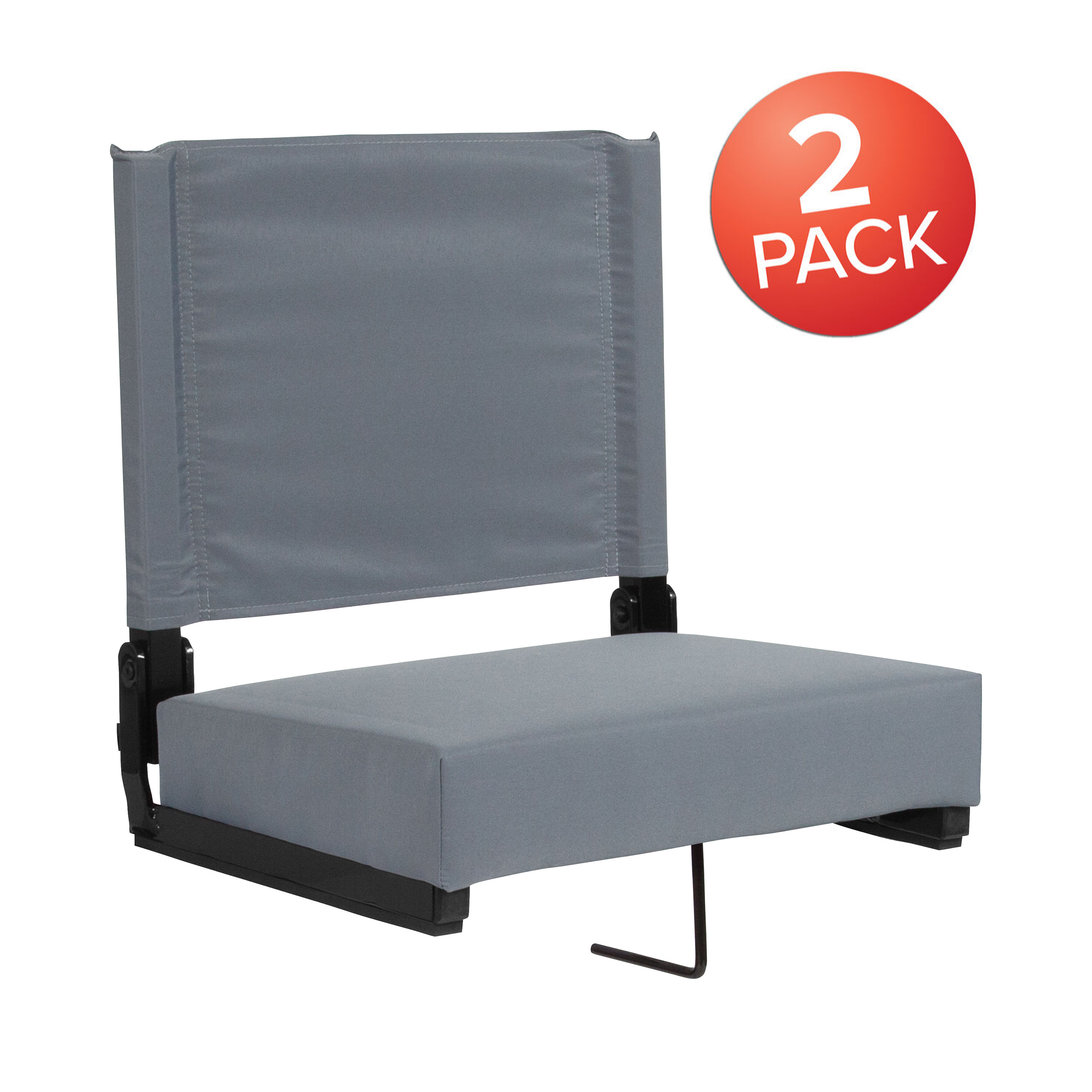 Juego de 2.500 lb. Silla de estadio ligera clasificada con asiento ultra acolchado, azul marino... - Imagen 7 de 175