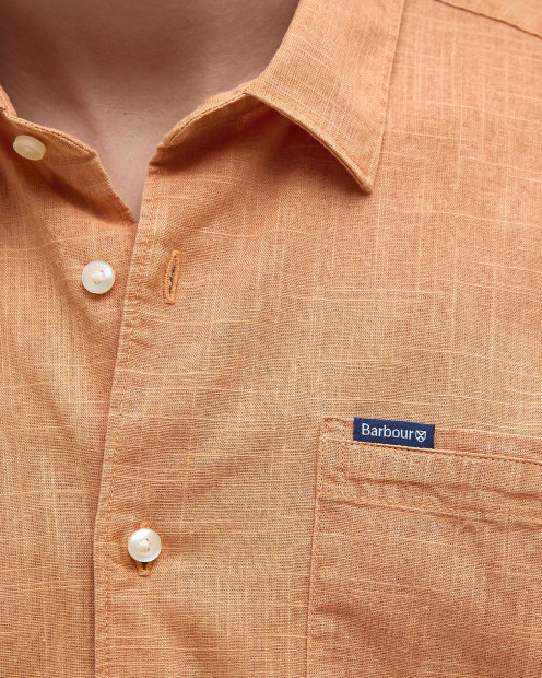 Pigment Dye Slub Short-Sleeved Shirt Sunset Haze