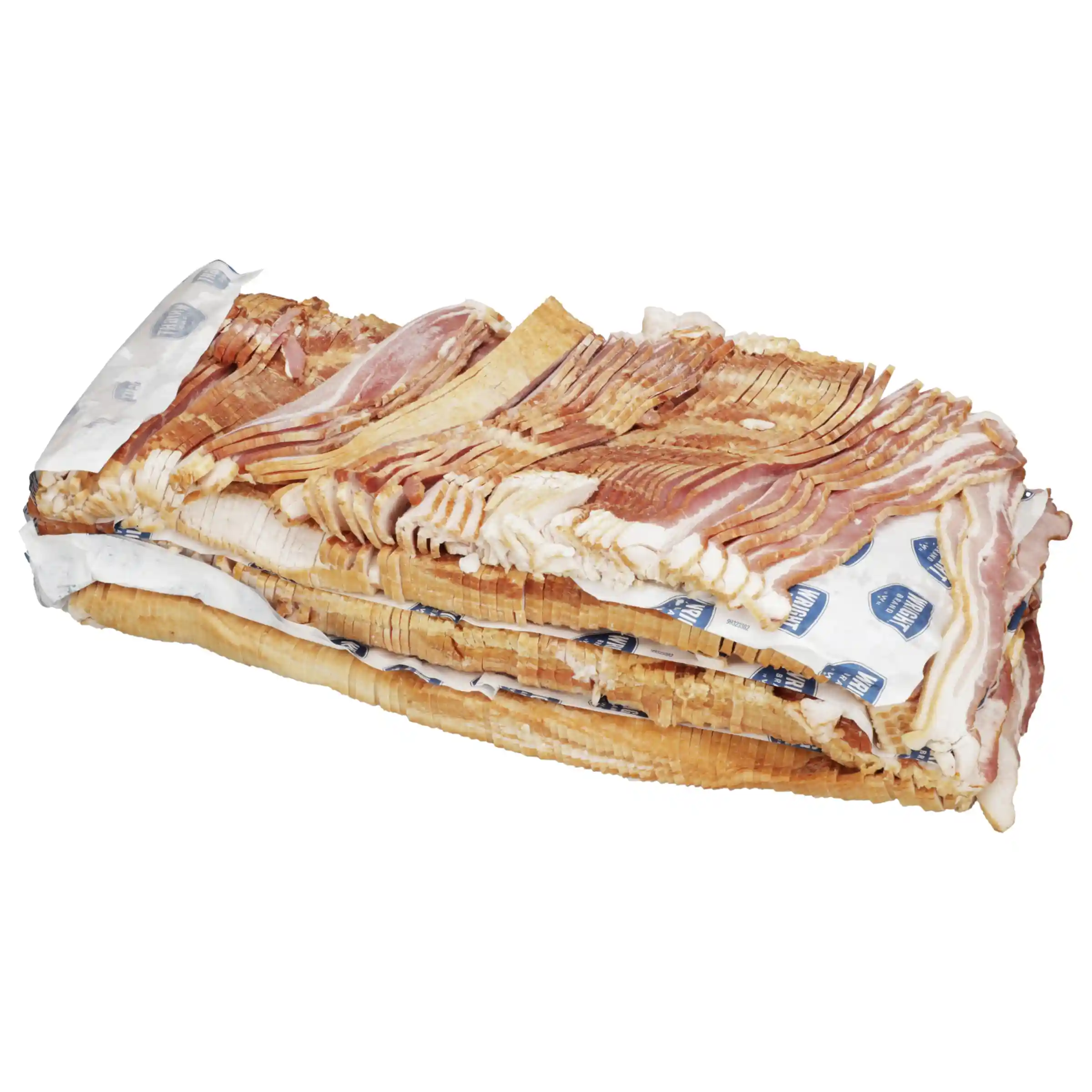 Wright® Brand Naturally Hickory Smoked Thick Sliced Bulk Bacon, 5 Slices/Inch_image_3