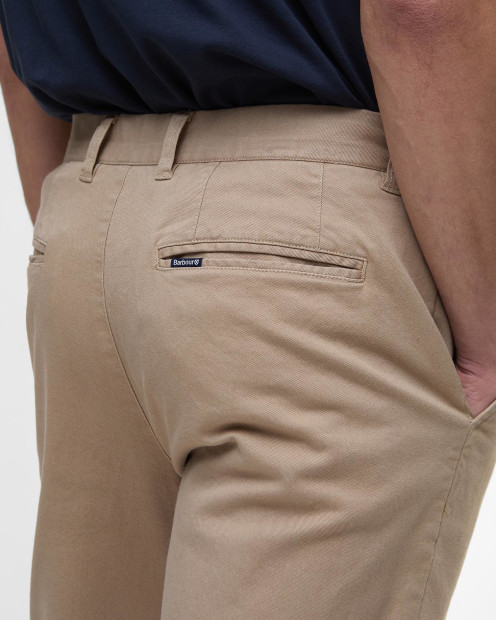 Washed Stretch Tailored Trousers Washed Stone