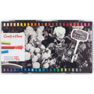 Carrés Couleur Pastel Crayons, Assorted Colors, Set of 48
