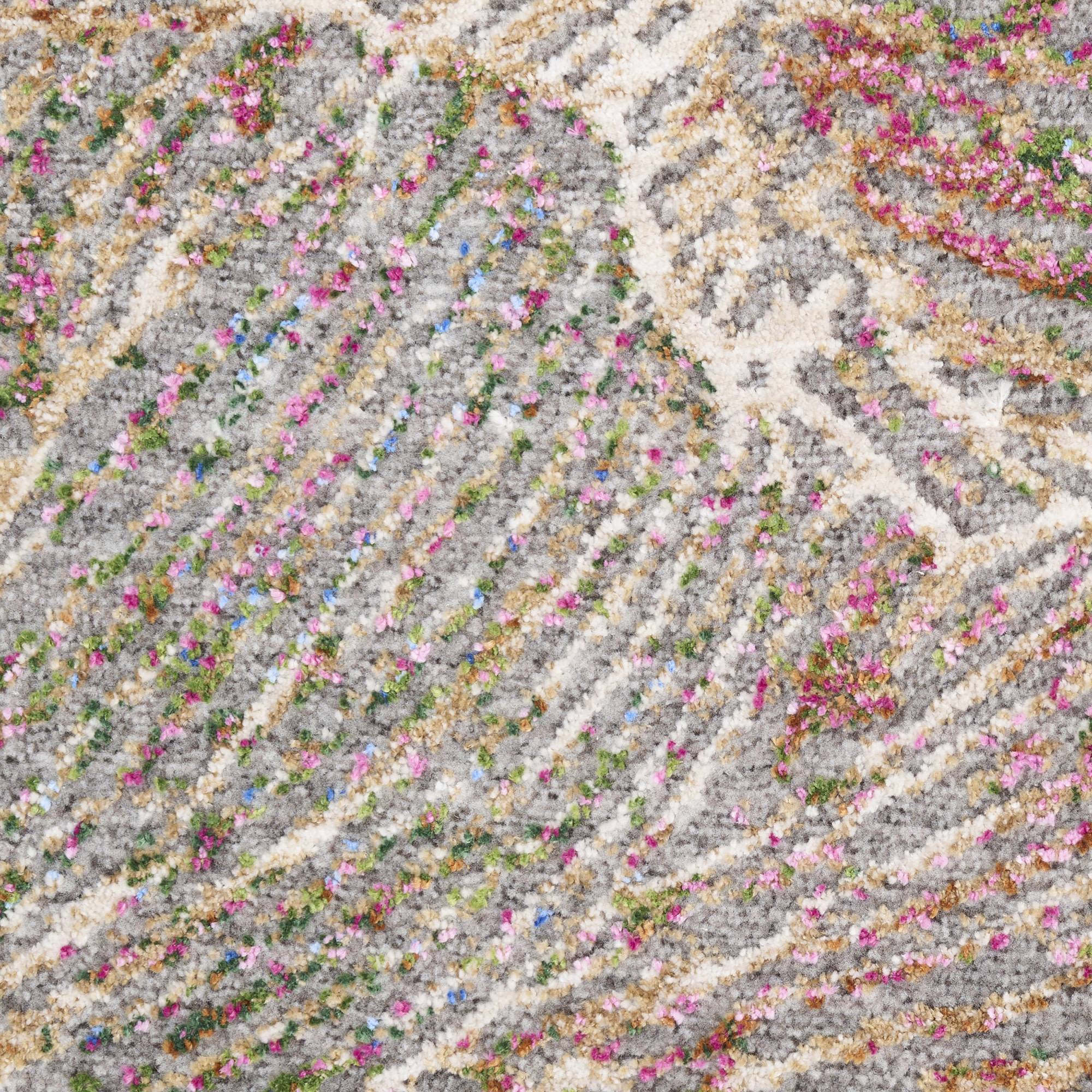 Nourison Vintage Harmony 7'10" x 9'10" Sage Multicolor Bohemian Indoor Rug