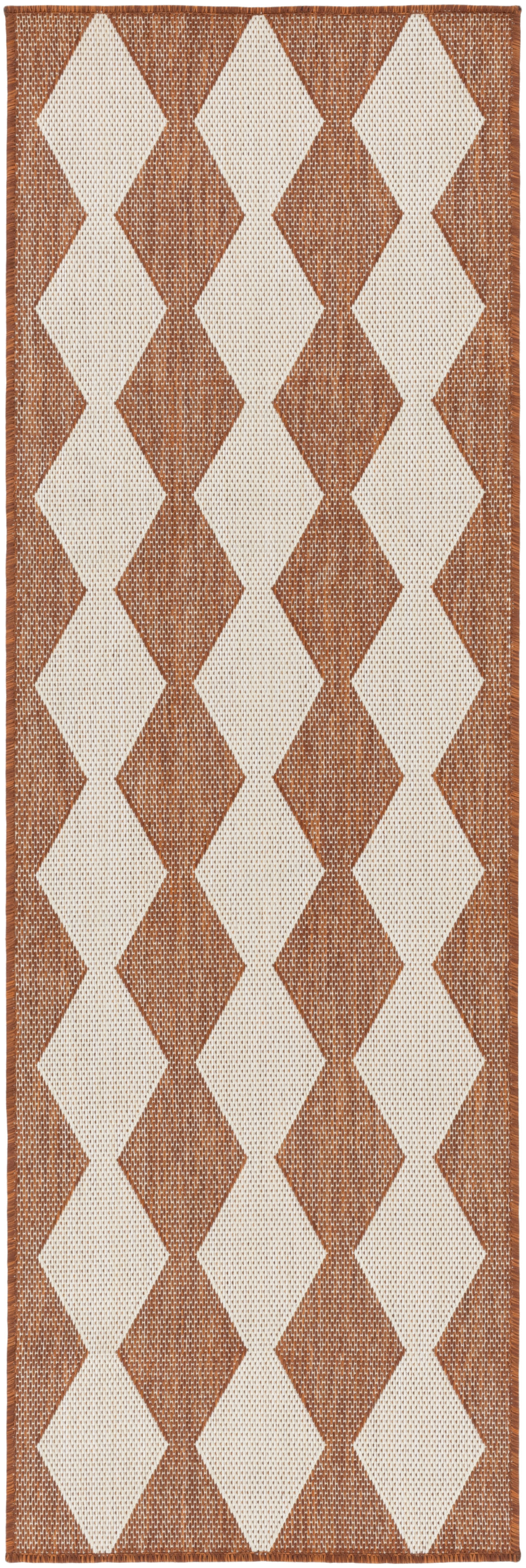 Nourison Positano 2'2" x 8' Terracotta Modern Rug